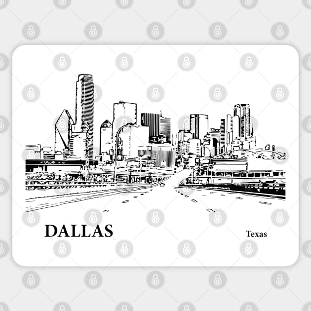 Dallas Texas Sticker by Lakeric